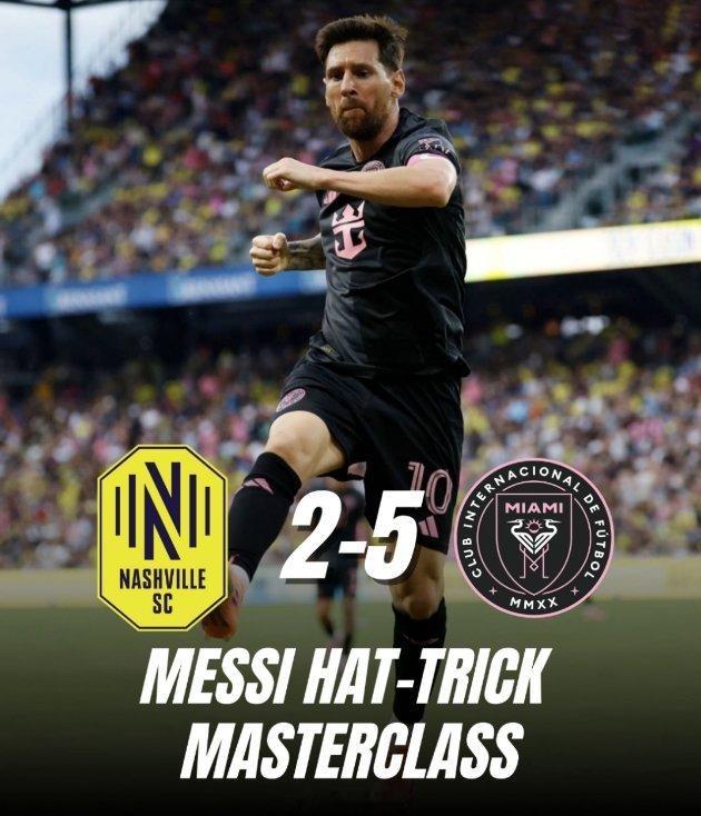 迈阿密国际以华丽姿态结束美职联常规赛🔥梅西上演帽子戏法，并贡献1次助攻，迈阿密