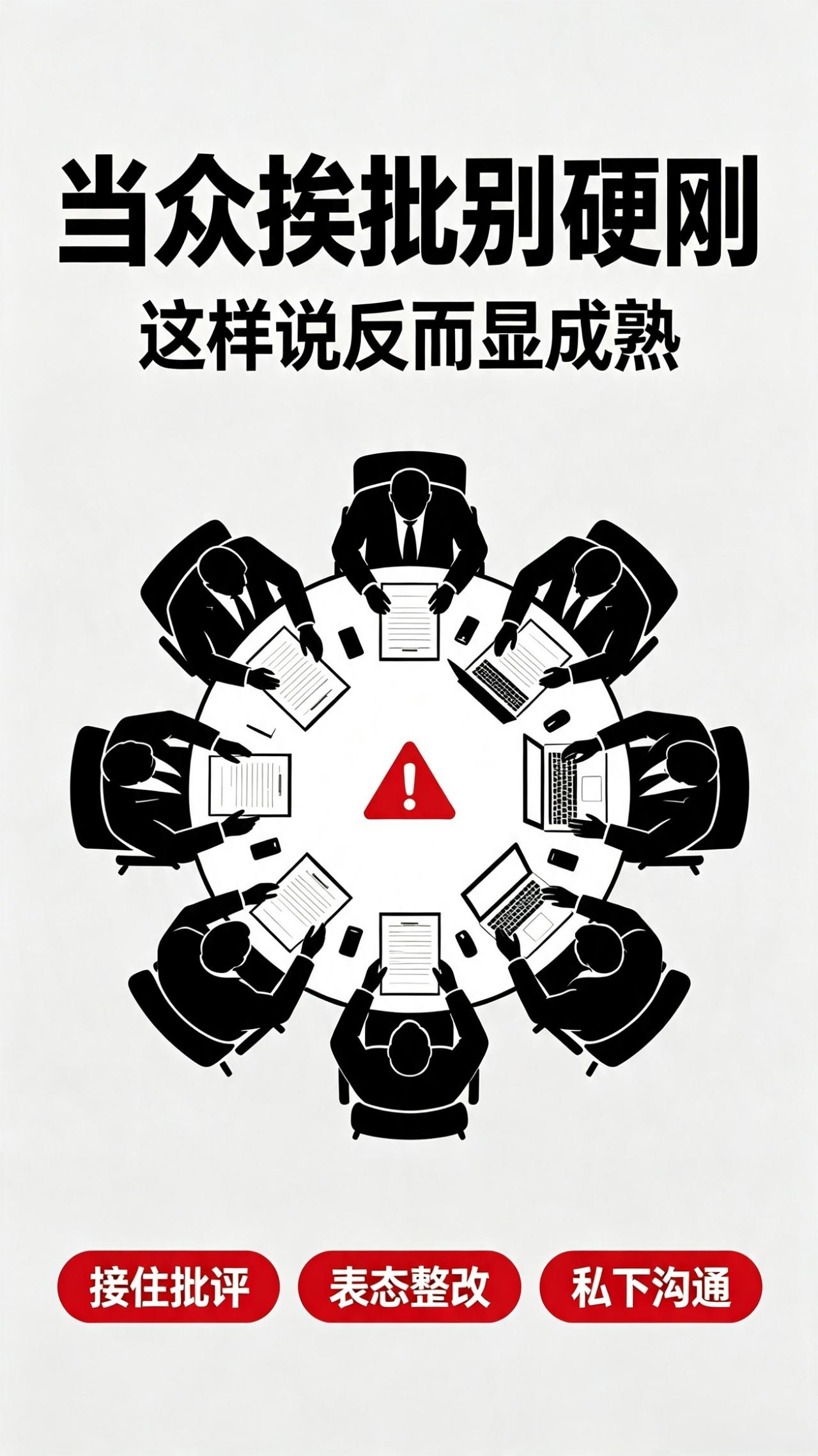 当众被领导批评别硬刚！记住三句话，轻松化解尴尬
 
在职场最怕的就是当众被领导点