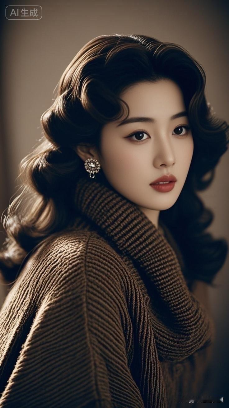 温暖冬日，甜美少女，柔光下的迷人瞬间