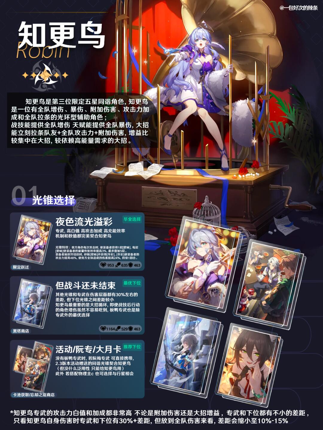 崩坏世界的歌姬！丨知更鸟养成攻略