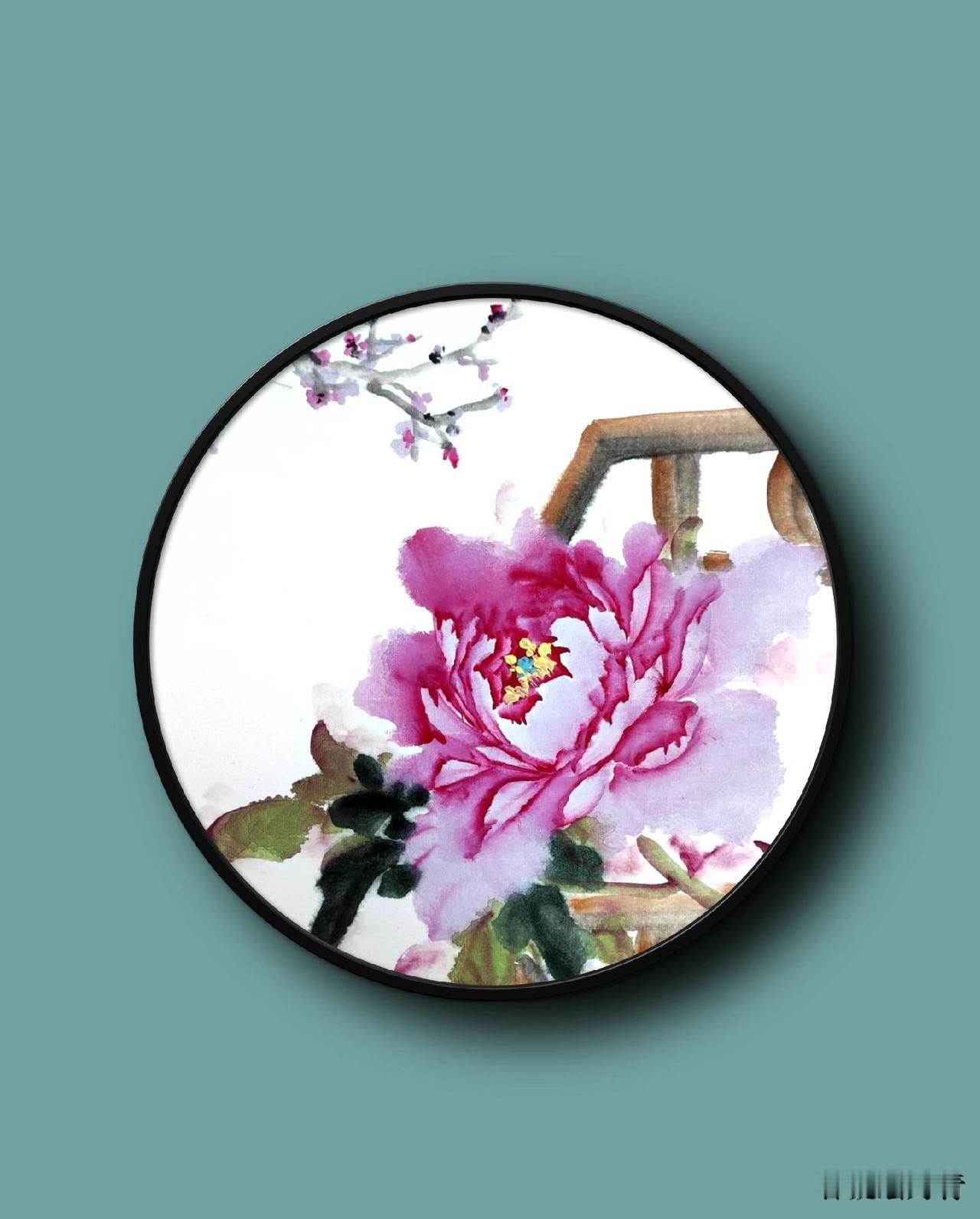 #牡丹花画法视频 #原创作品 #香凝写意牡丹 #国色天香牡丹花