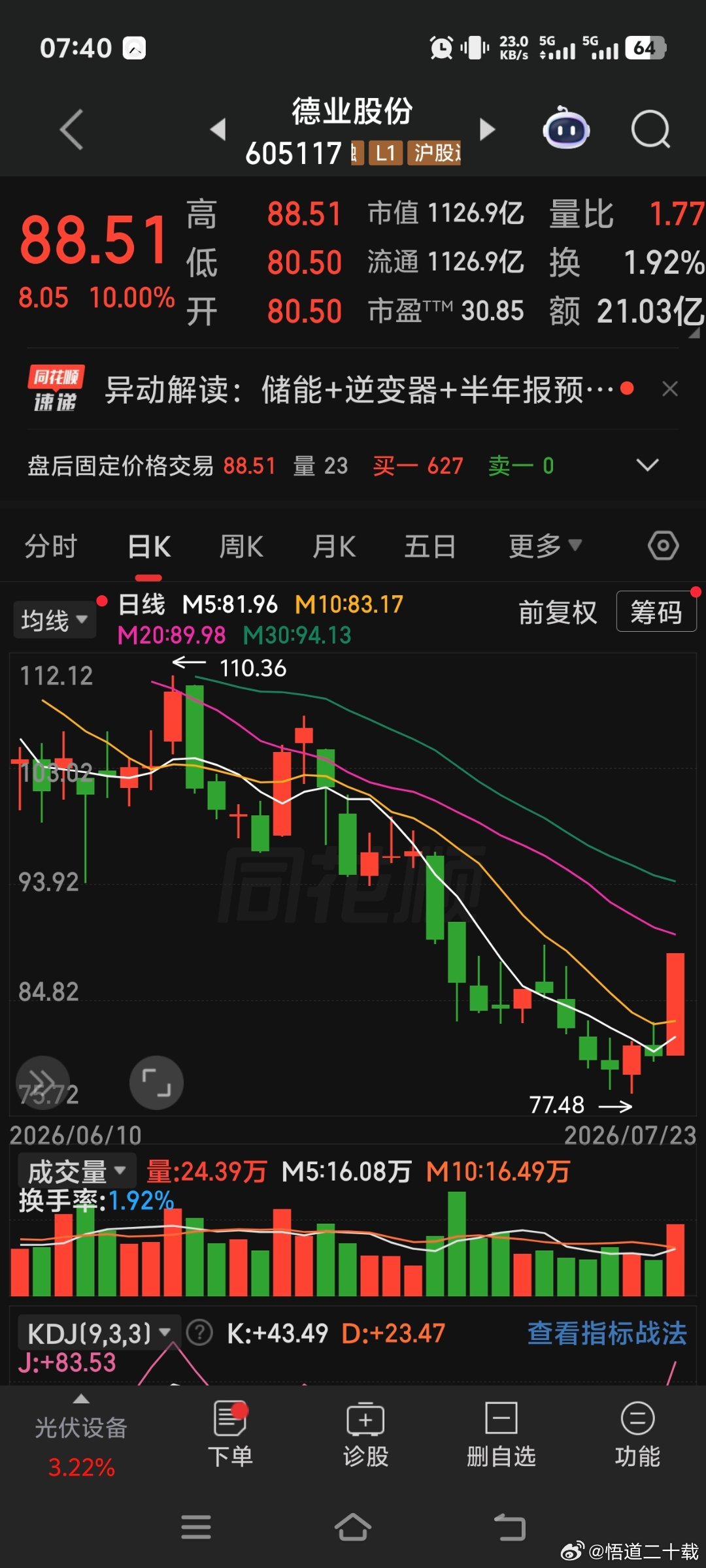 德业股份 
