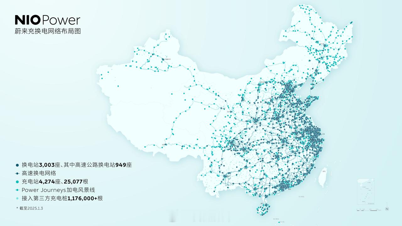 蔚来换电站3000座落地！换电县县通计划正在下饺子，各位不管住哪里都能看到蔚来换