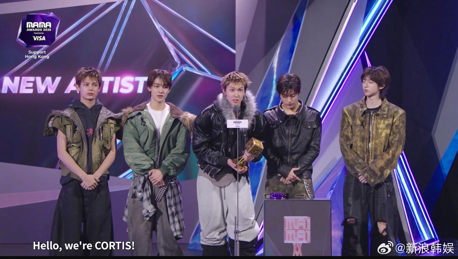 MAMA最佳新人奖 BEST NEW ARTIST奖项获奖者：CORTIS、He