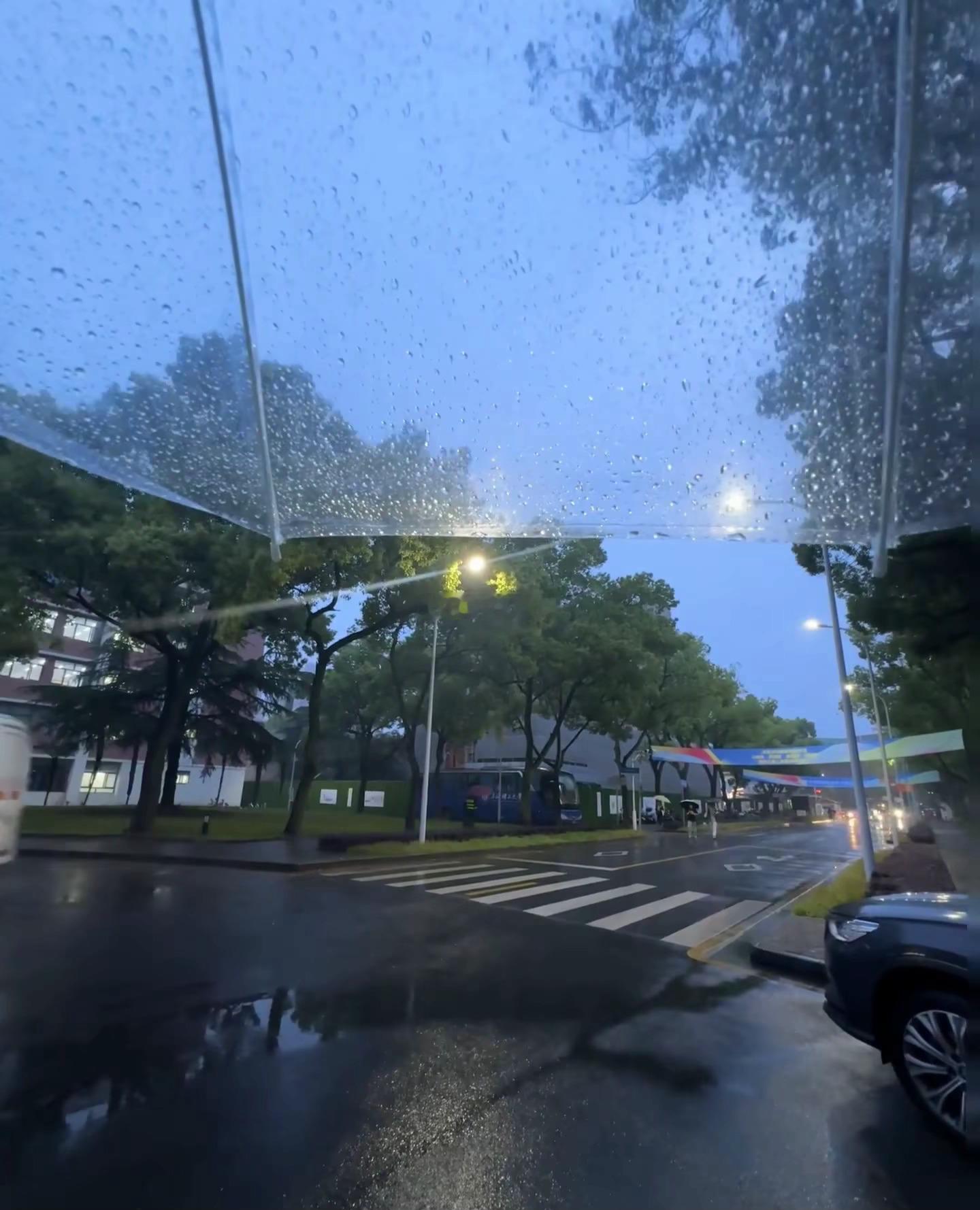 懒虫不懒    周三下班，天空如期落下雨来。闷热的夏日被这场雨水冲淡，迎面而来的