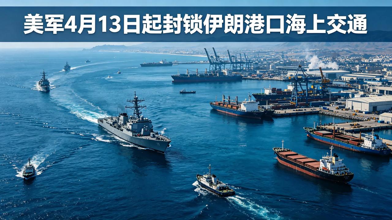 又吹上牛了！美军4月13日起封锁伊朗港口海上交通，全球能源要道拉响警报？
 
国
