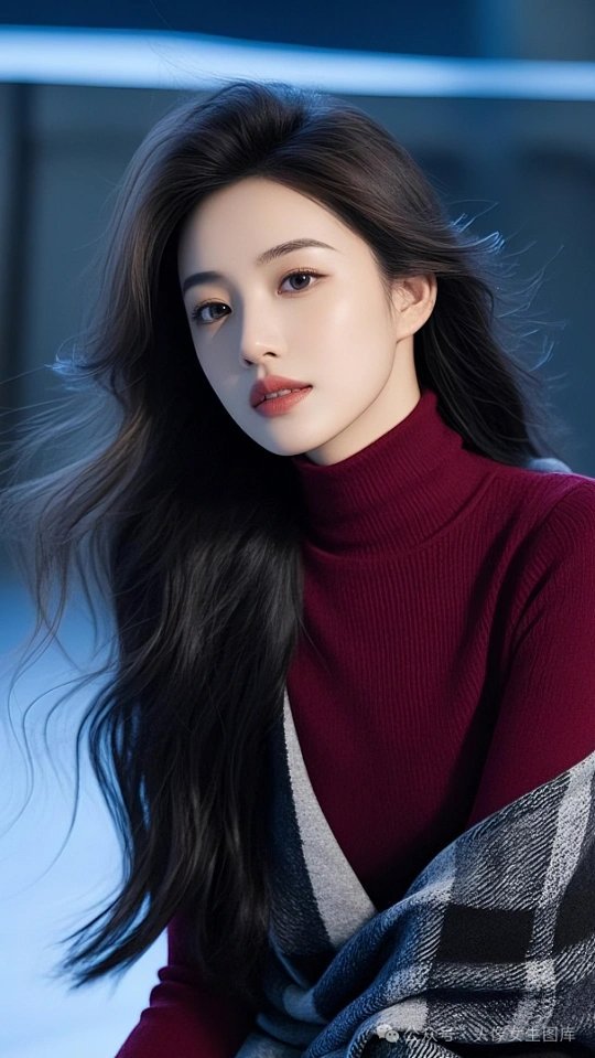 原来美女连最普通的披头发都有小心机看似随意自然的披肩发，其实藏着不少造型细节，发