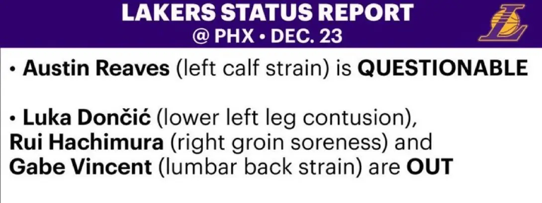 明天艾顿复出，小里成疑，东子八村缺席。nba