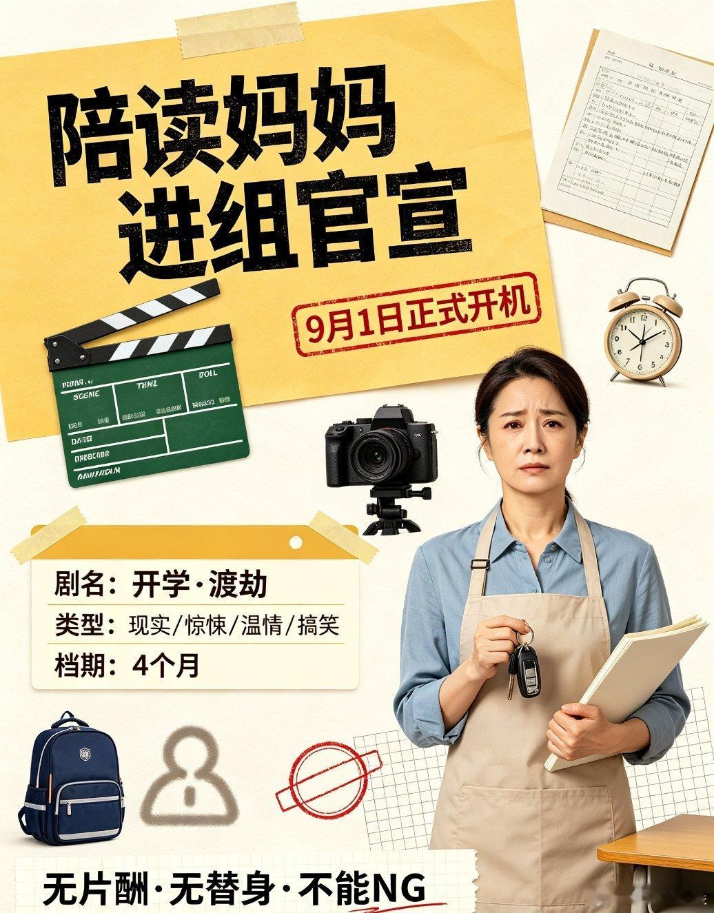 陪读妈妈进组官宣 ​​​