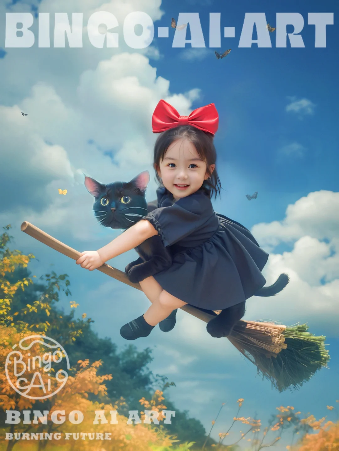 魔女宅急便🎀萌娃创意写真👀附MJ关键词