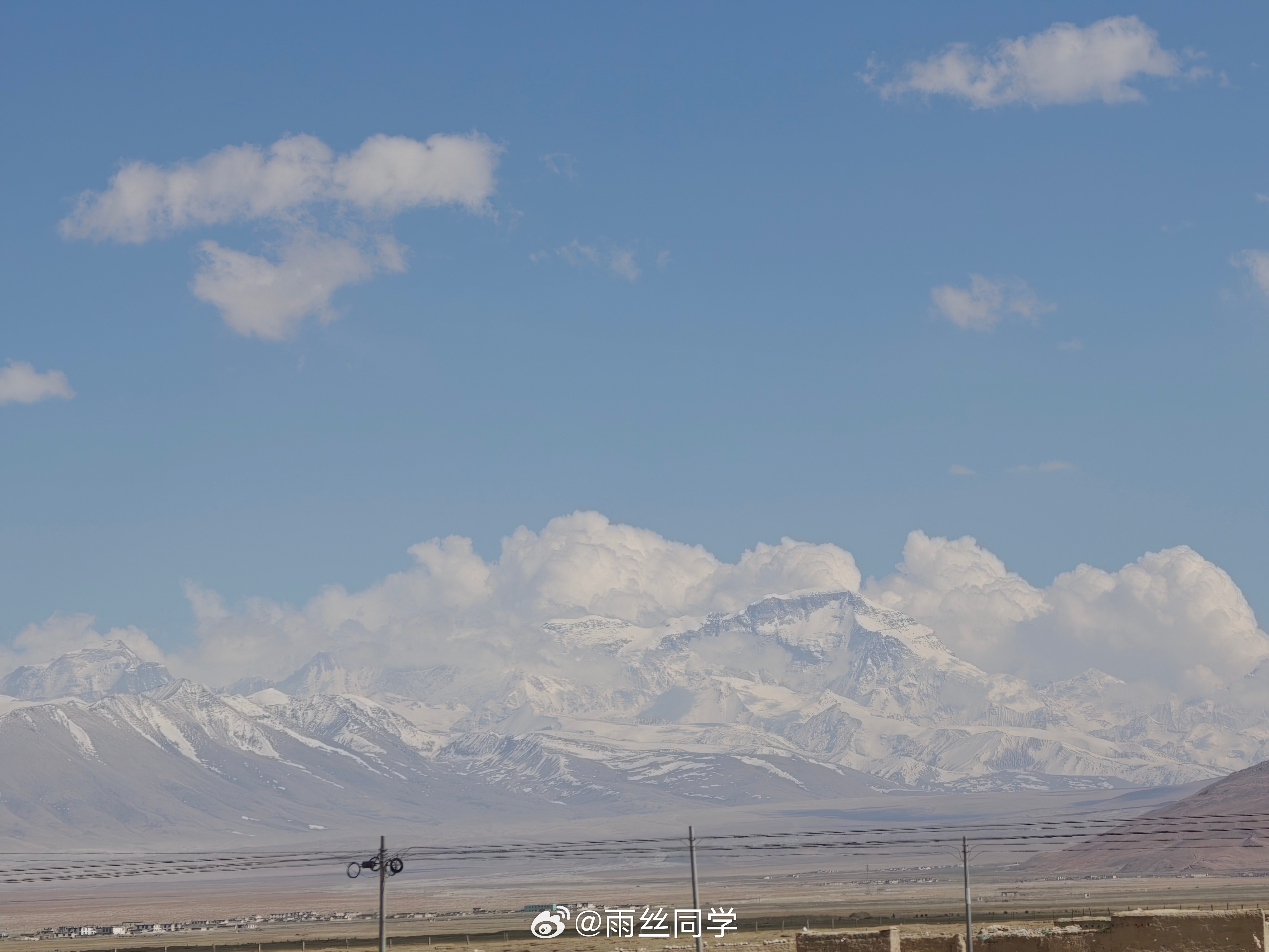 这下是真珠穆朗玛峰了吧！雪山珠穆朗玛峰 日喀则