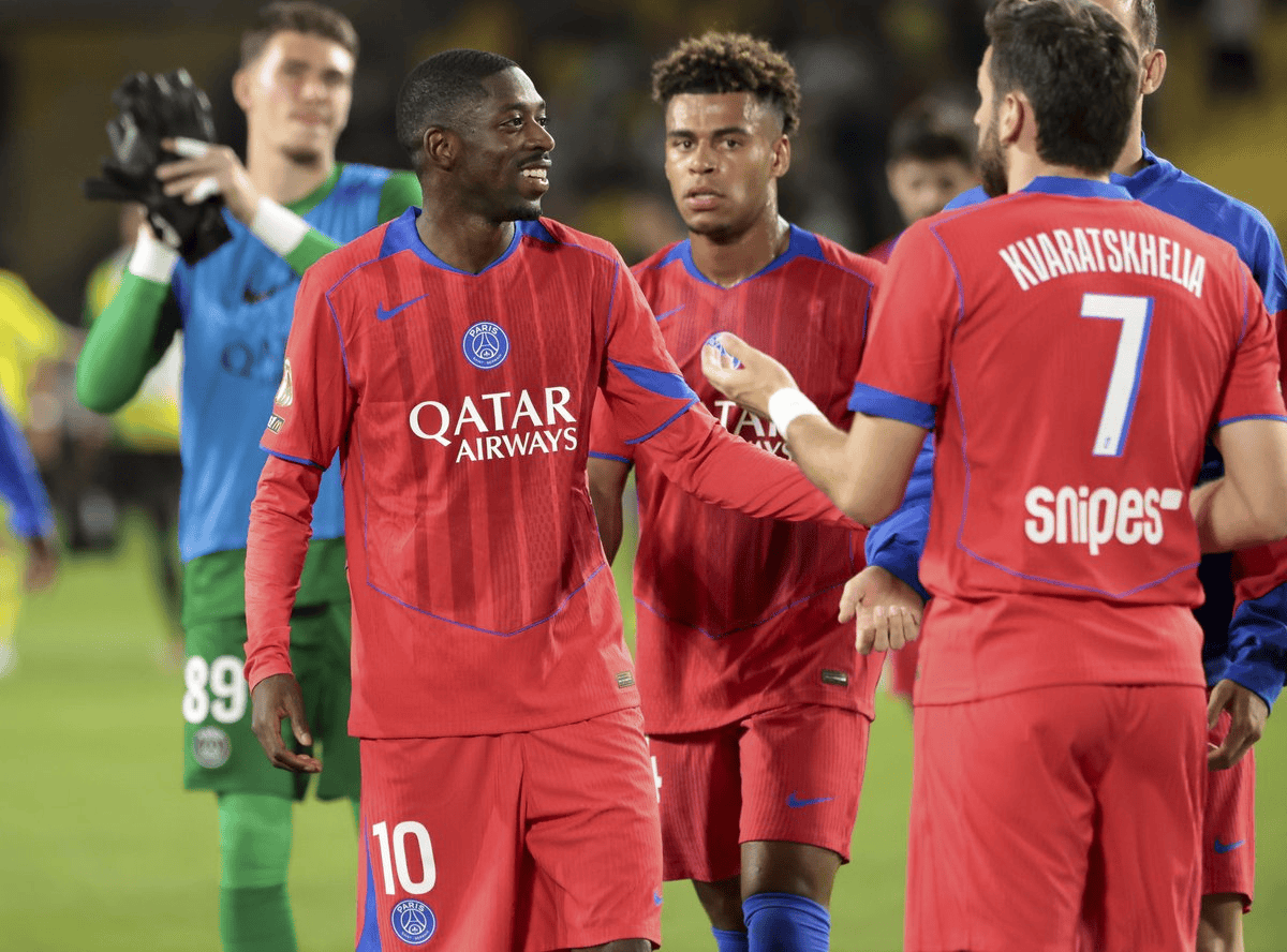 备战欧冠！登贝莱、K77和杜埃本赛季第三次巴黎比赛均未登场