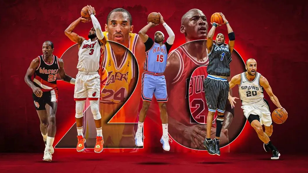 美媒HoopsHype评选NBA历史前十得分后卫，人气极高的麦迪落选：1. 乔丹