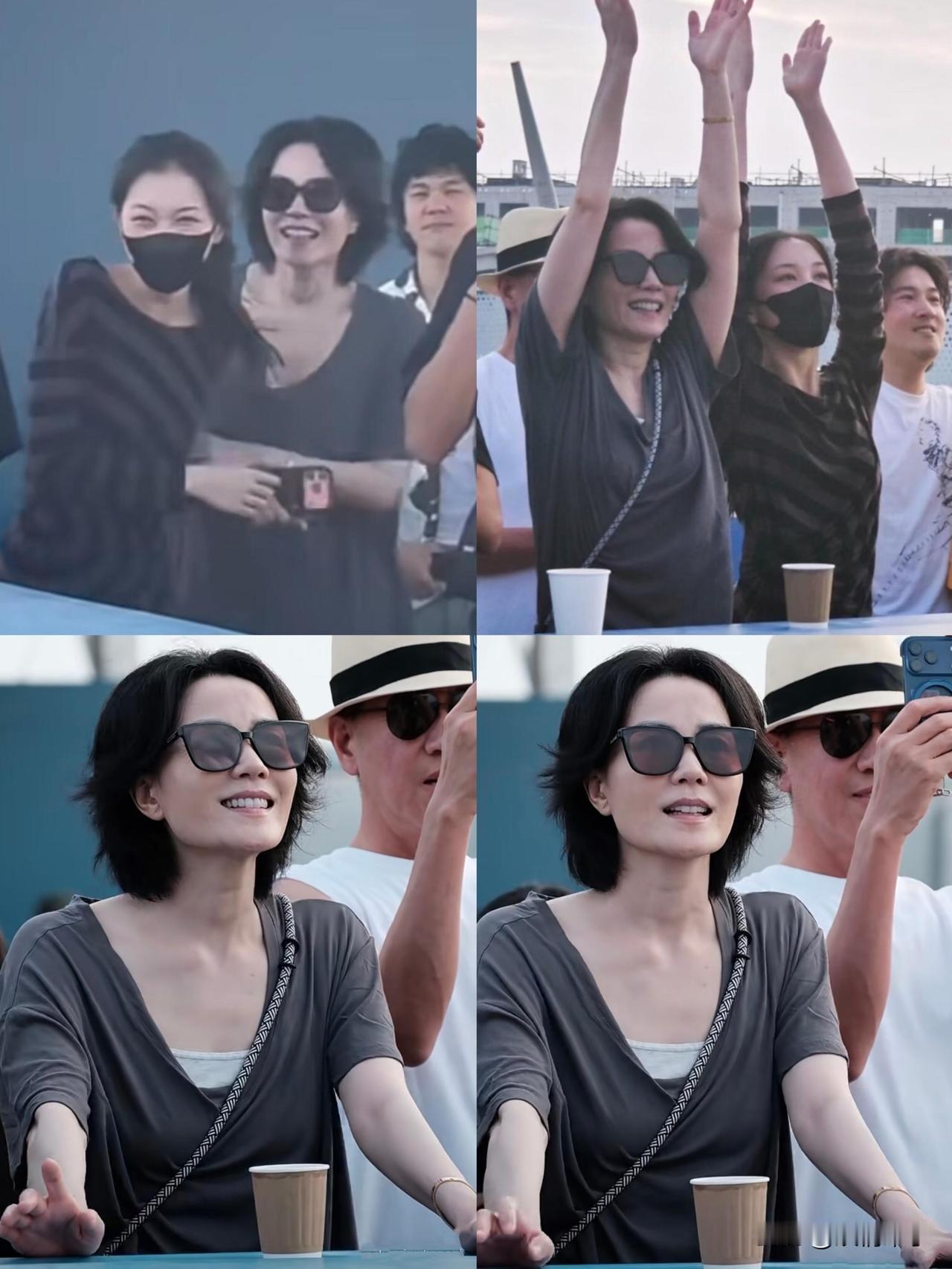 王菲李嫣现身阿那亚虾米音乐节助力窦靖童！真好，一家人都是明星，都会跳会唱