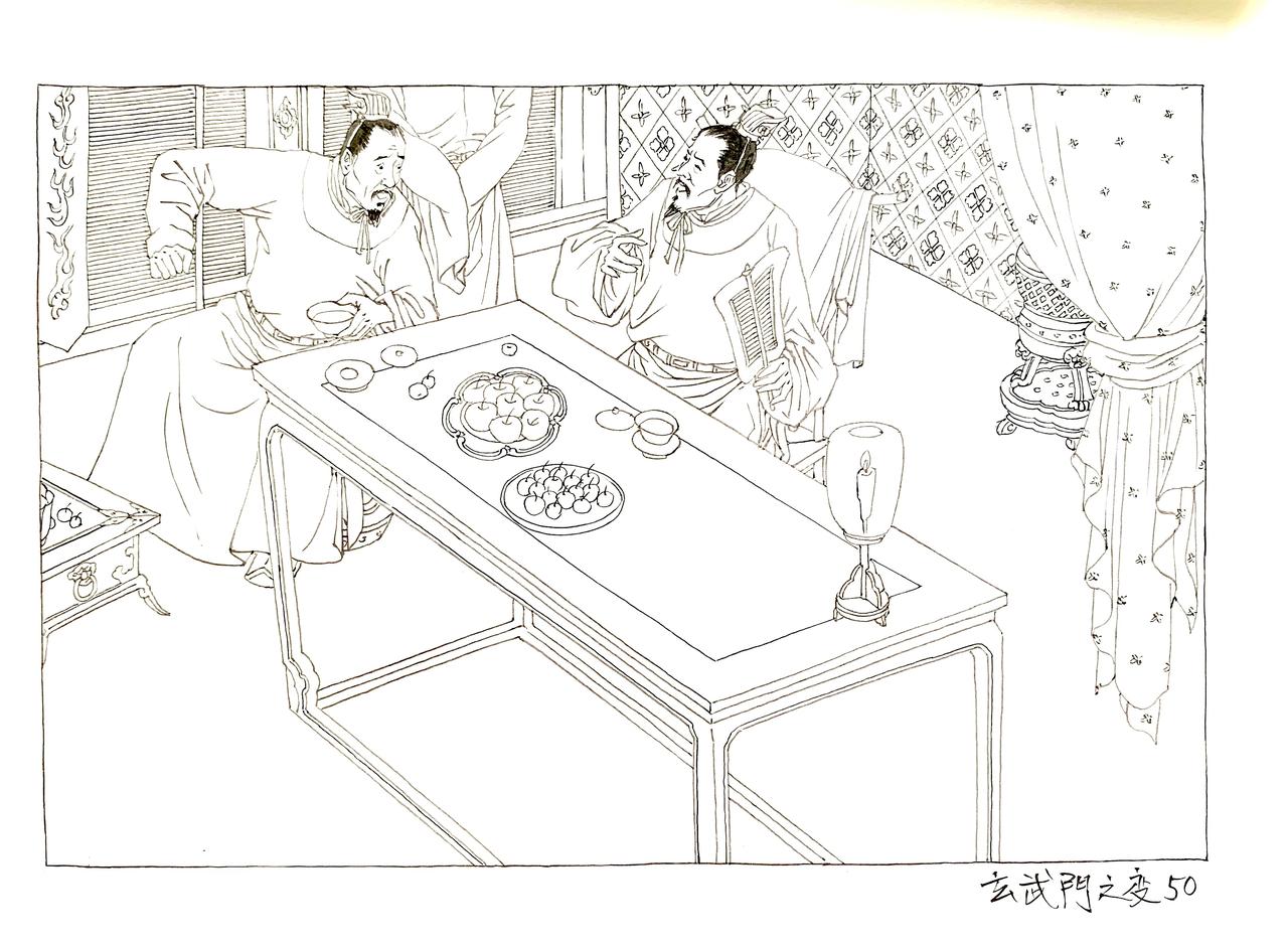 连创唐史连环画，王学成老师创作原稿欣赏。