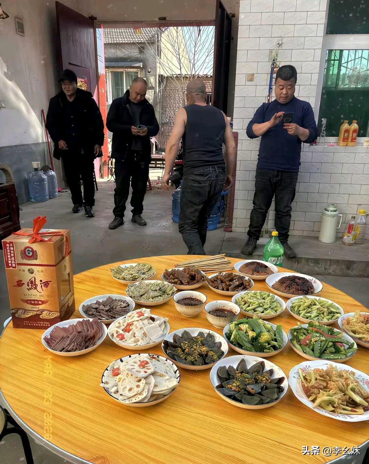 这一桌菜对于男人来说觉得是一桌好菜了