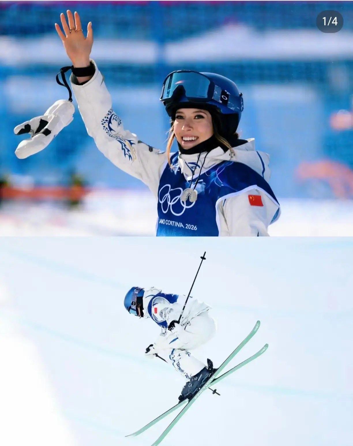 其实明眼人都能看出来，
谷爱凌之所以能获得金牌，
不是因为她的滑雪技巧有多厉害，