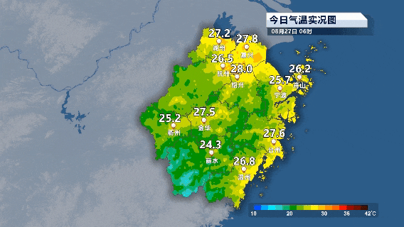 最高温跌到32℃！浙江终于要降温了