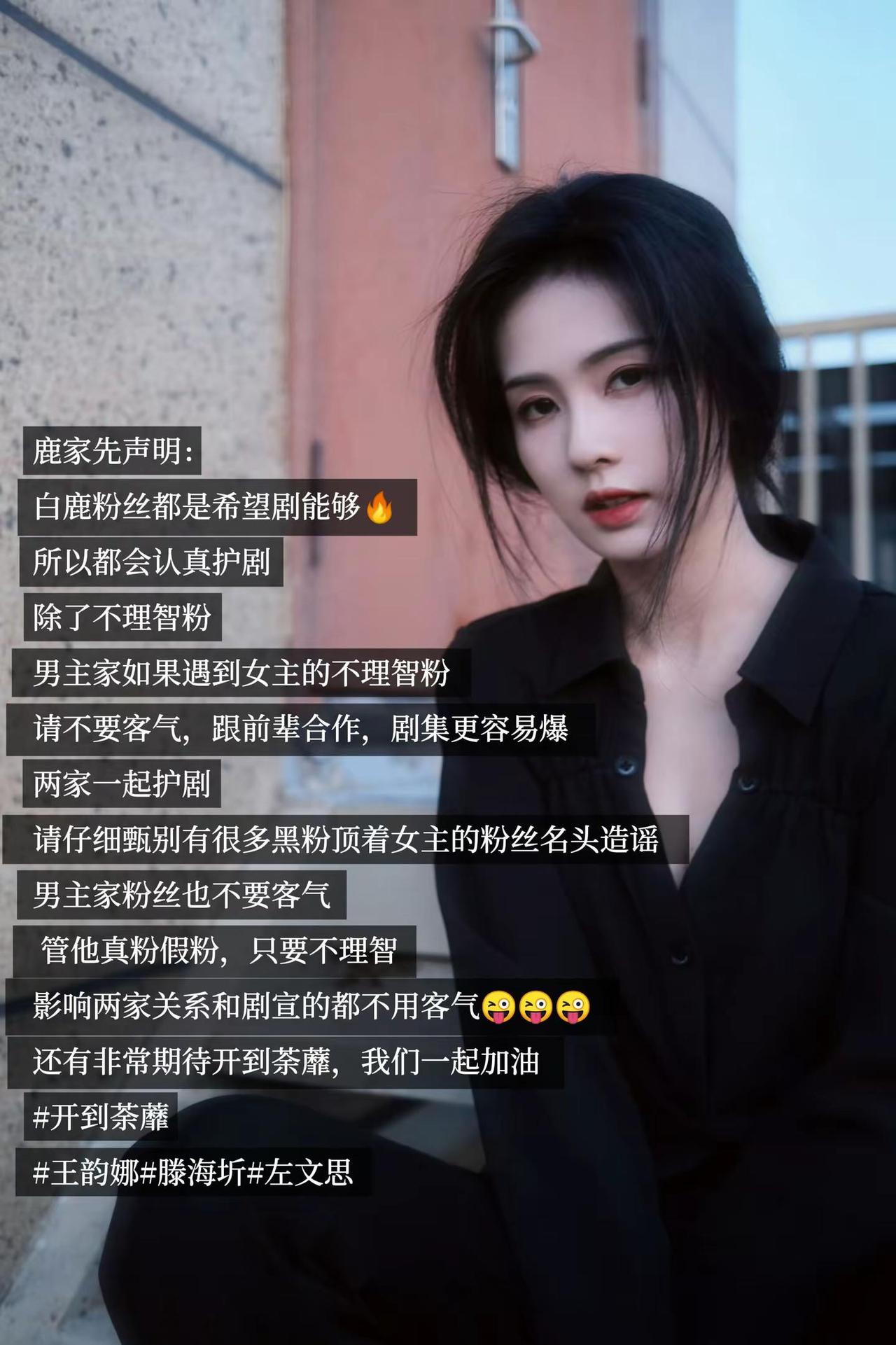 希望大家能够护剧名字先后随便写的，作者主担白鹿，所以在前