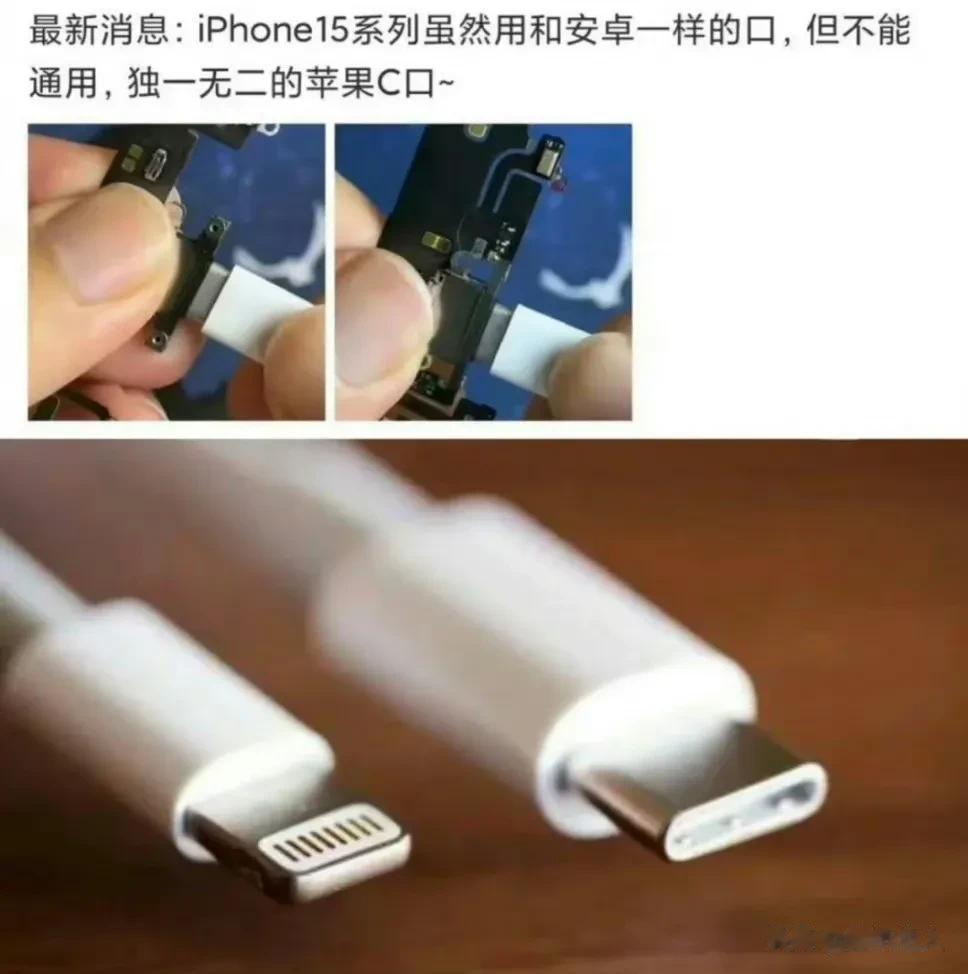 库克:亲们！我们把充电口升级为C口！但是研发成本太高，所以我们不送充电器[吐舌]