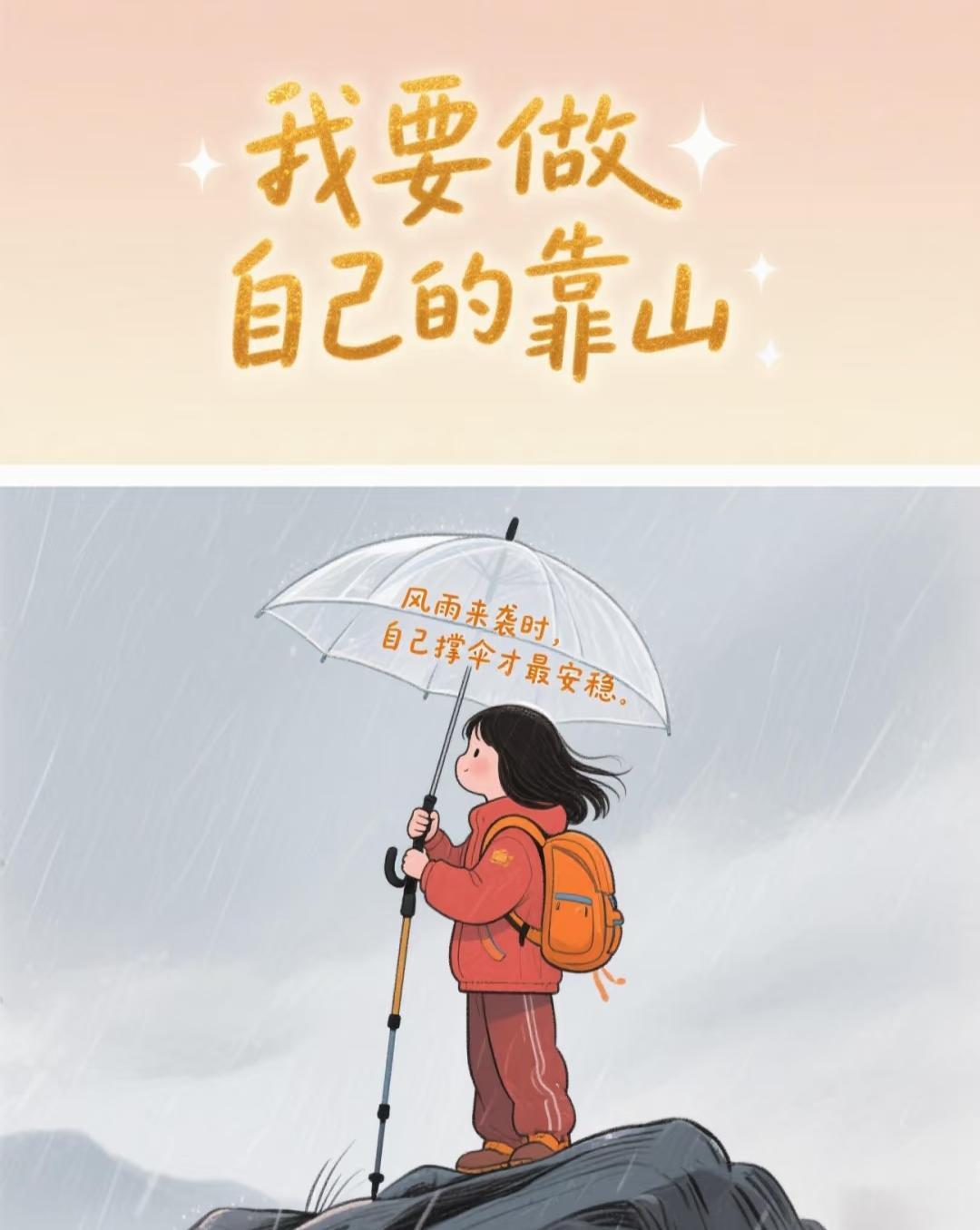 当没有家缠万贯的父母
没有大权在握的亲戚
凭什么还不努力

物质的贫穷
足以摧毁