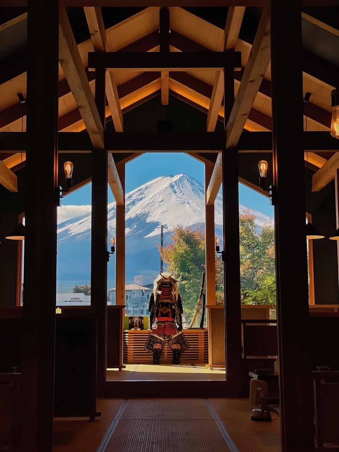 日本旅行⛰️这家可以眺望富士山的餐厅好棒！
