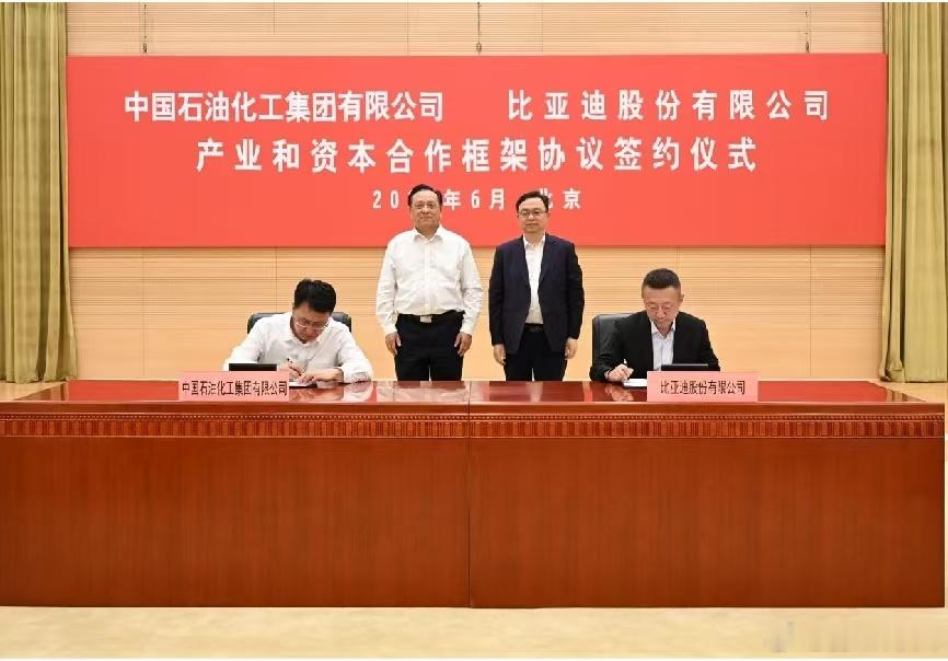 比亚迪与中国石化深化战略合作 共建智慧能源生态！      2026年6月3日，