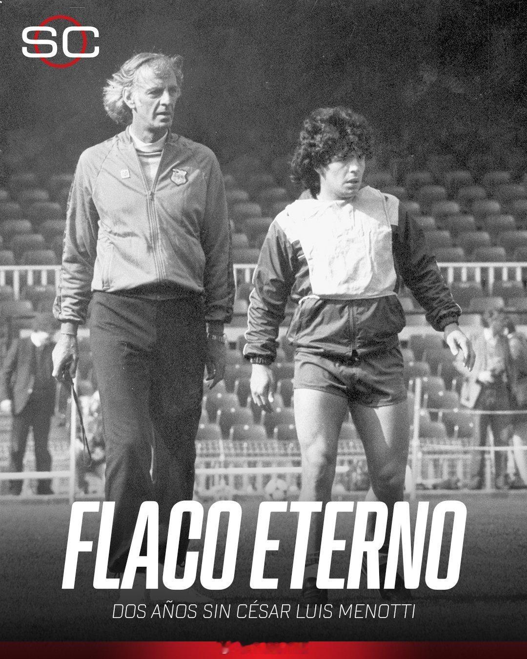 阿根廷球迷俱乐部 🕊️ 塞萨尔·路易斯·梅诺蒂逝世已两年💕🇦🇷 老帅梅诺