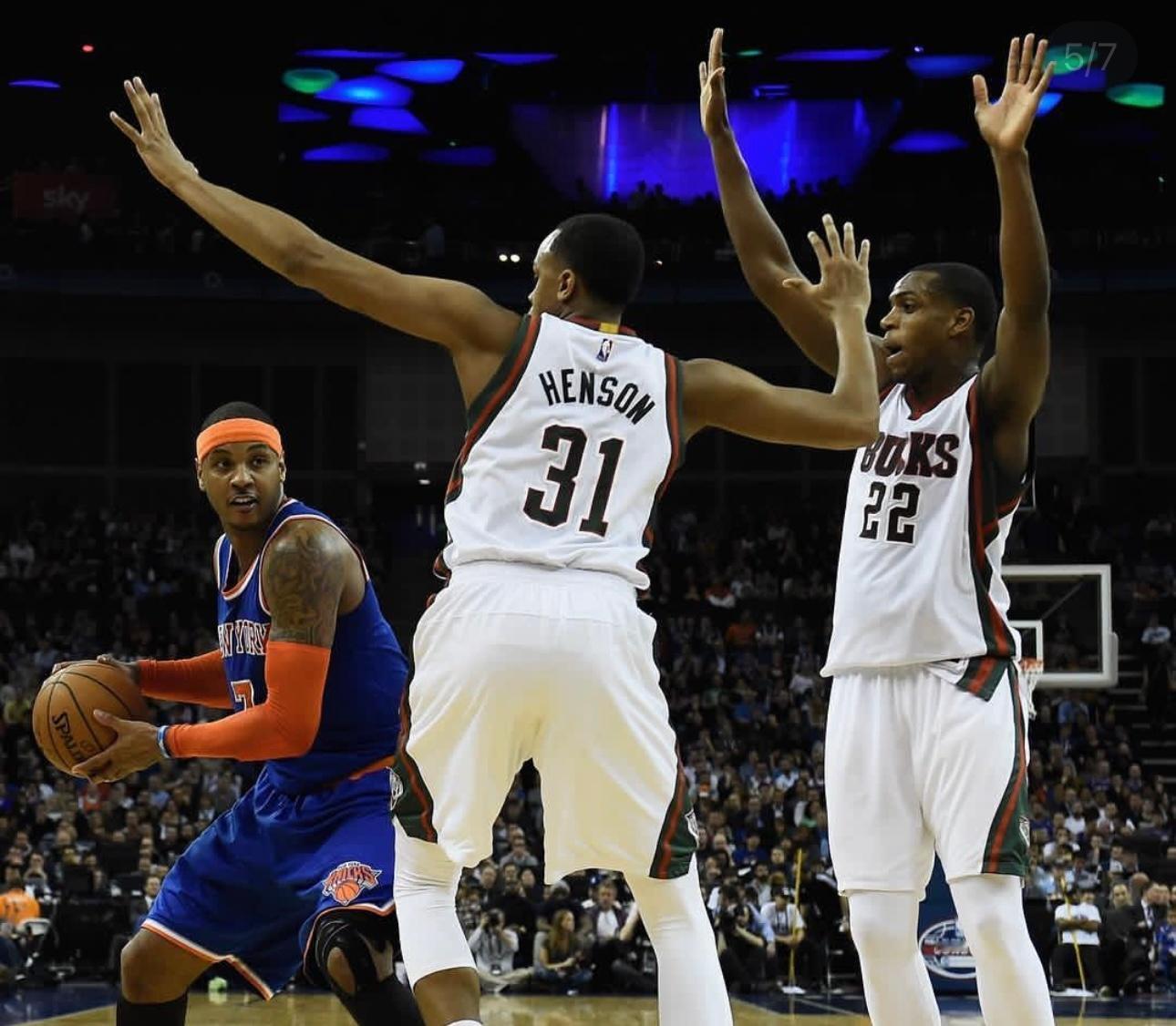 篮天下11年前NBA伦敦赛，尼克斯队以79-95不敌雄鹿队，队史连败纪录扩大至1