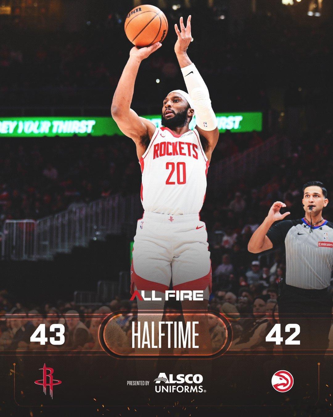 半场43：42这是什么级别的进攻水平？ 全队投篮/三分/罚球是38% 17% 5