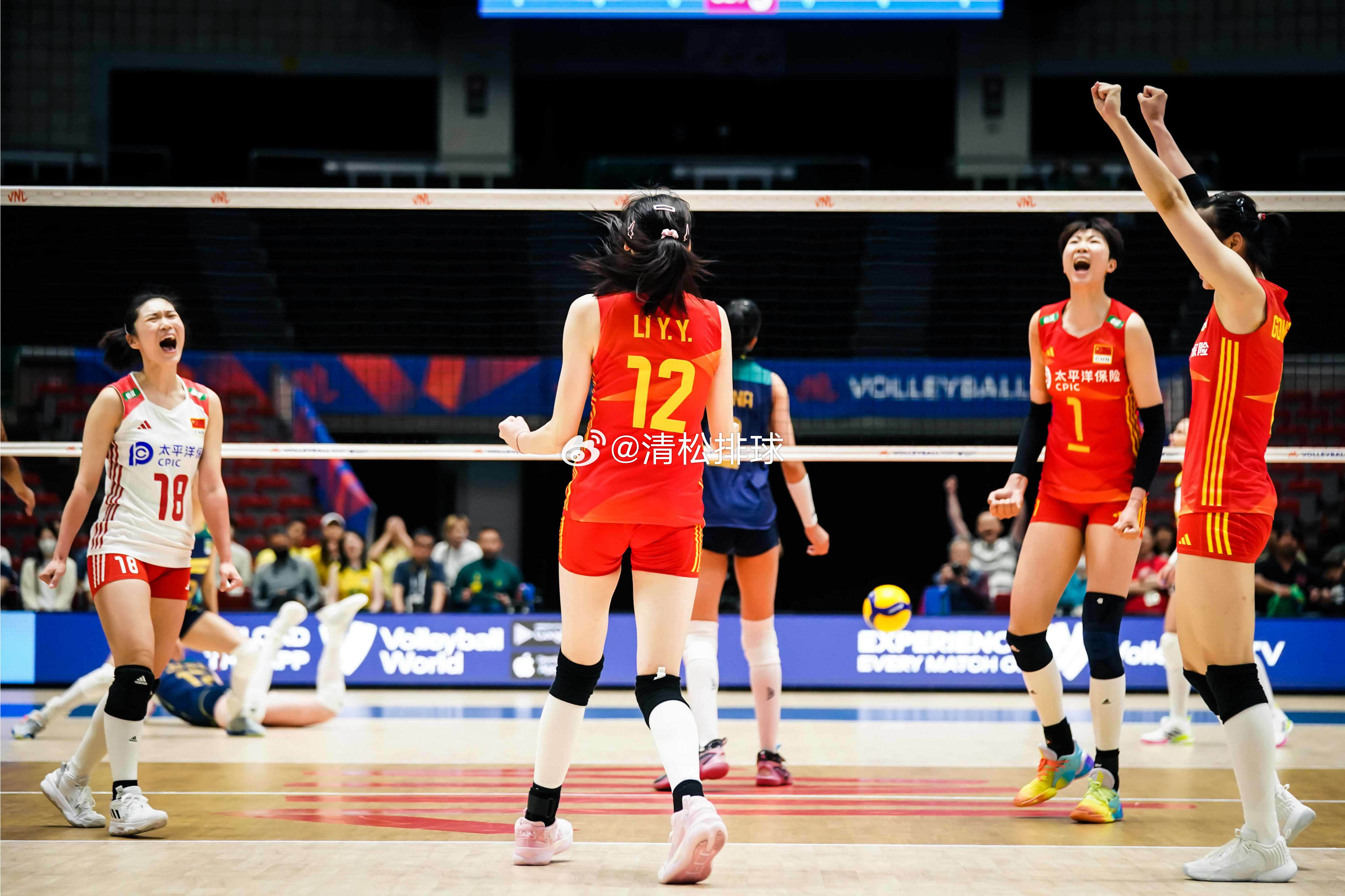 距离2023年世界女排联赛总决赛¼决赛中国女排🇨🇳vs巴西女排🇧🇷还有4
