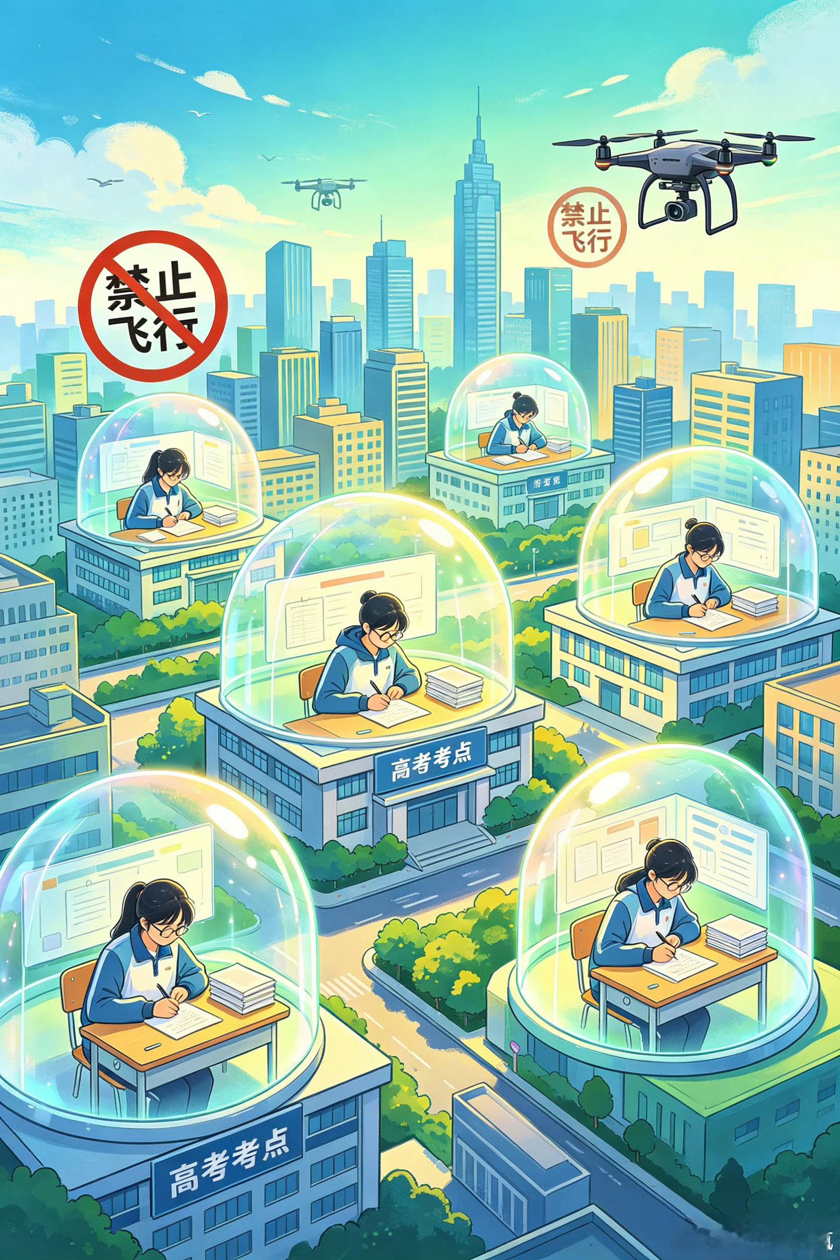兰州公安严管低慢小护航高考【你的无人机，可能正在干扰一场人生大考】 高考不是普通