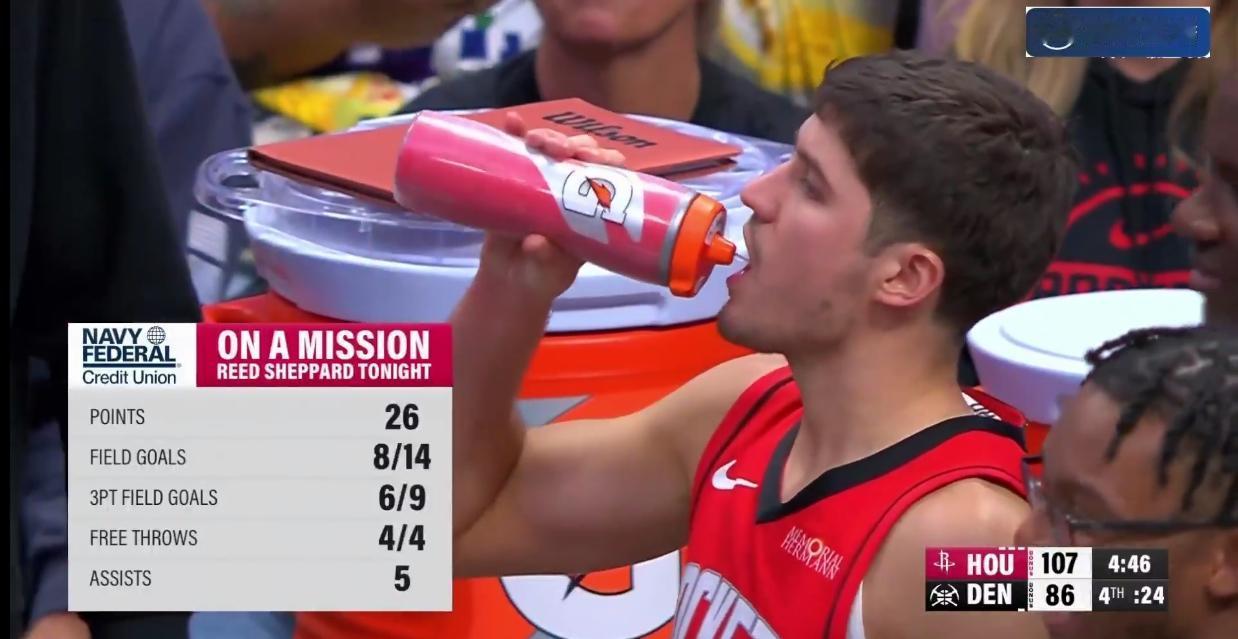 115比101，终于赢了掘金队，火箭队拒绝三连败！谢泼德真的不能卖。他的潜力太大