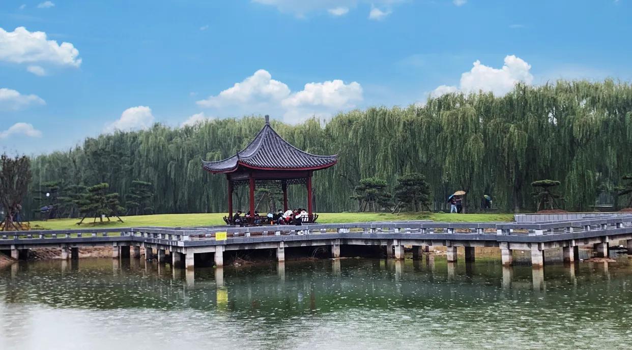 #国庆出游风景照#趁国庆长假的尾巴，下午去了我们焦作的新网红景点——新盆景公园溜