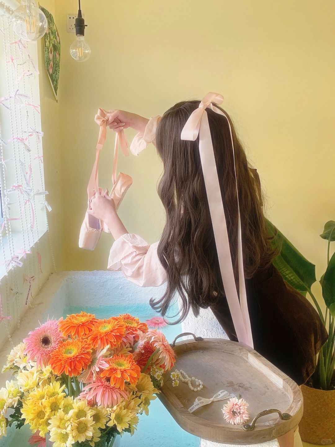 ⁺◟🩰 春天落在我的鼻尖 🫧🌷🐈