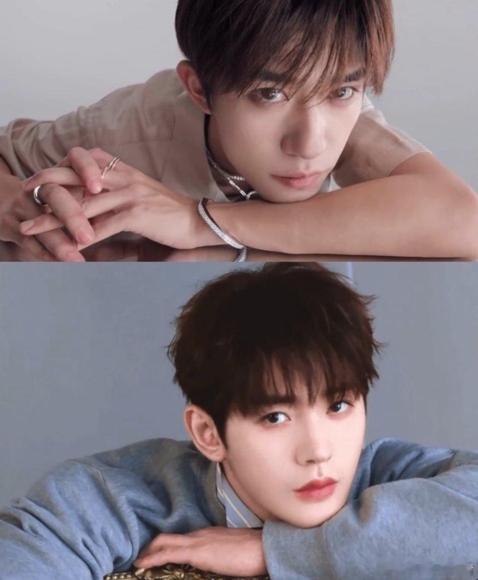 易烊千玺和邓为同角度帅照，养眼呐