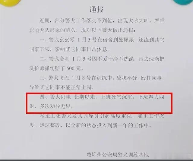 警犬在战友床上尿尿连续4周被通报 】云南楚雄警犬基地通报火了🔥 ，部分警犬“上