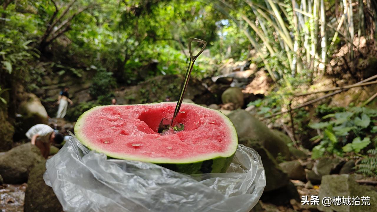 买半个西瓜上岑村火炉山，一边浸水一边吃，唐僧肉都不香了。

火炉山比较近市区，过