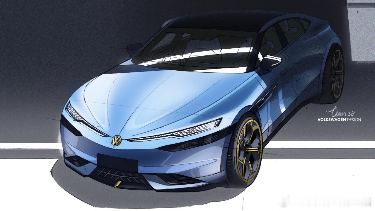 金标大众 神秘新车即将亮相北京车展！帷幕未启，锋芒已现首款B级智能纯电轿车，车长