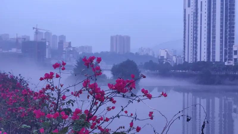 上联：晚霞铺锦绣，诚邀下联晨雾绕琼瑶