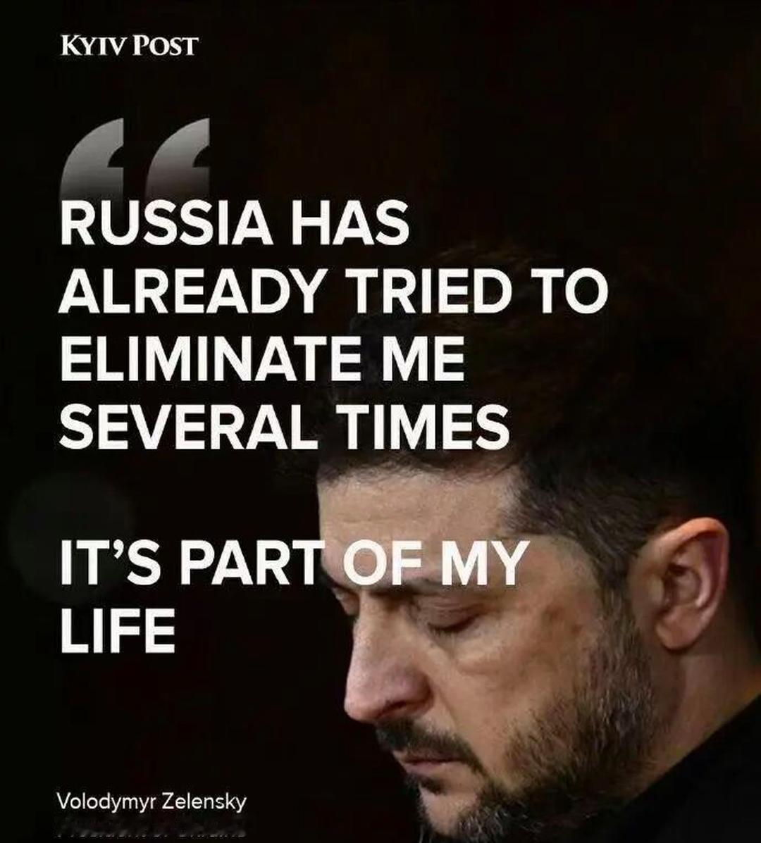 泽连斯基接受媒体采访，在谈到俄罗斯反对派纳瓦尔尼被毒杀时透露：“俄罗斯人已经多次