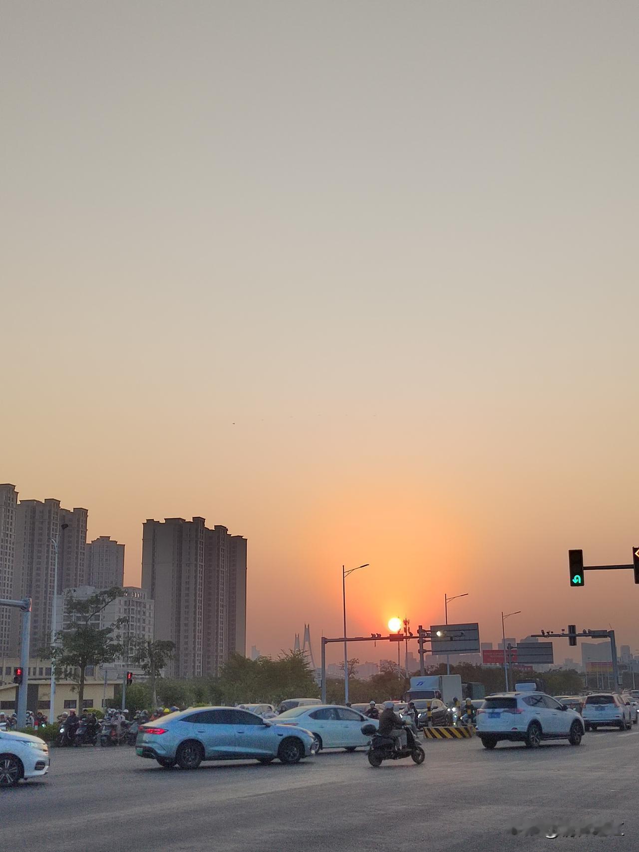 黄昏•落日，大桥•归途～～