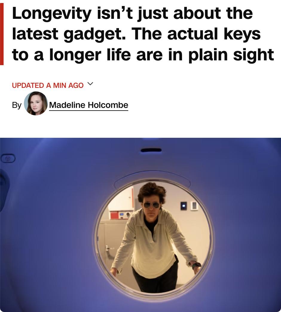 美媒：CNN推出六集纪录片《卡拉·斯威舍想永生》，探讨科技亿万富翁痴迷于延长寿命