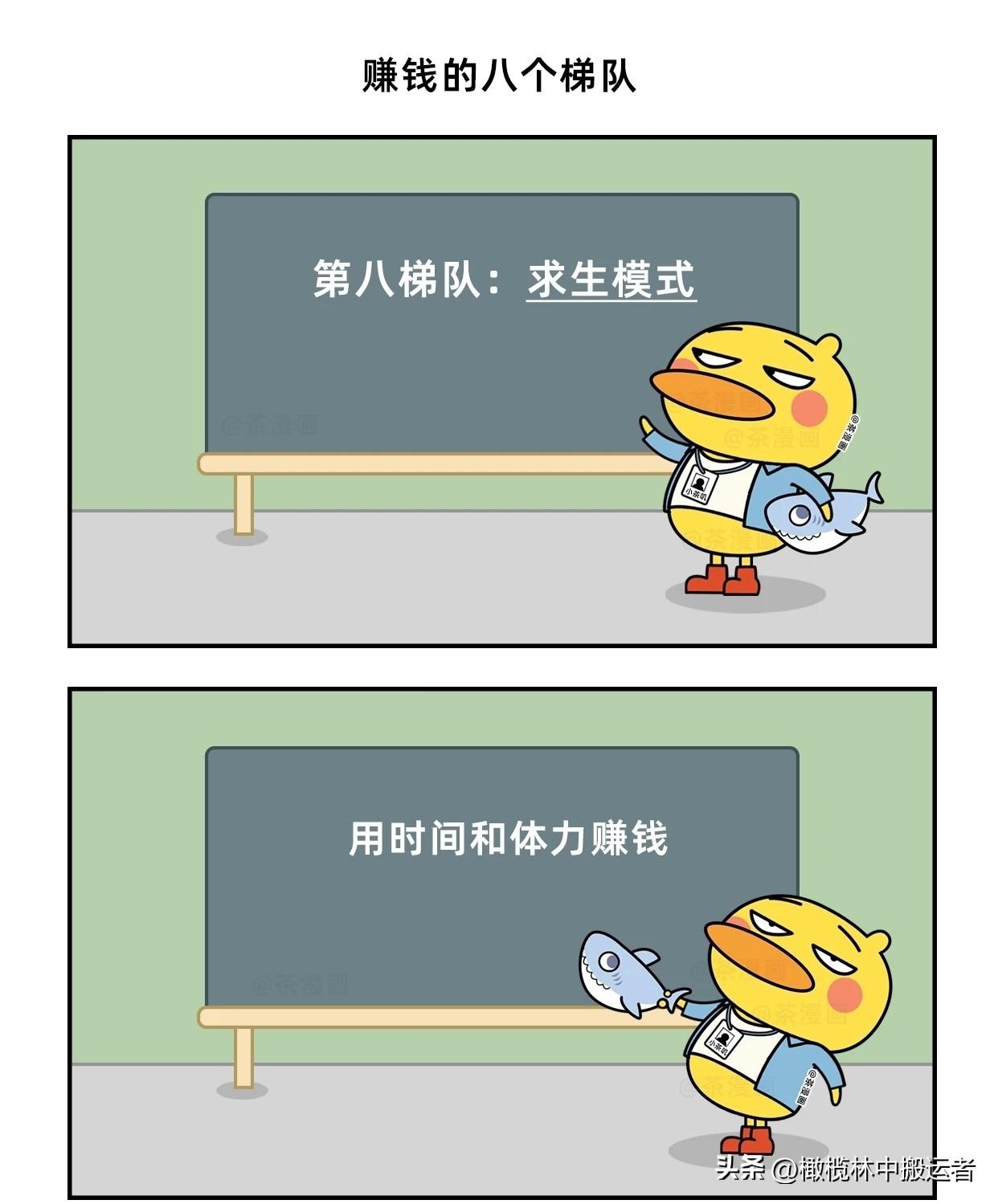 趣味漫画：从打工人到财富自由，你走到哪一层了?生活化搞笑漫画