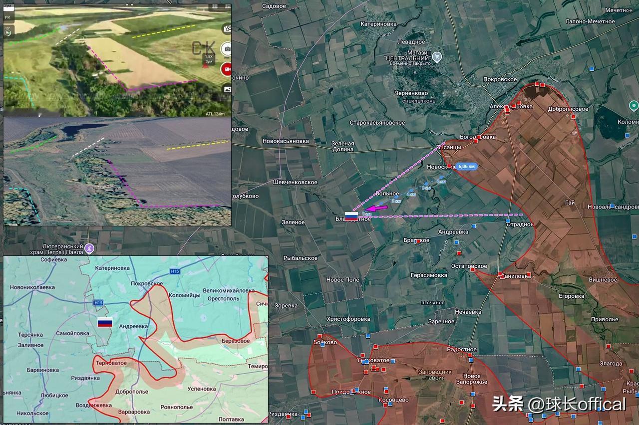 更新东扎波罗热方向俄军进展的地理定位
22.07.26 波克罗夫斯克 - 别加达