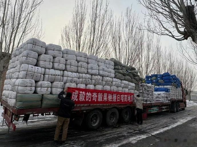 成毅的粉丝团在得知西藏地震的消息后，迅速行动起来，捐赠了大量急需的物资，并已经发