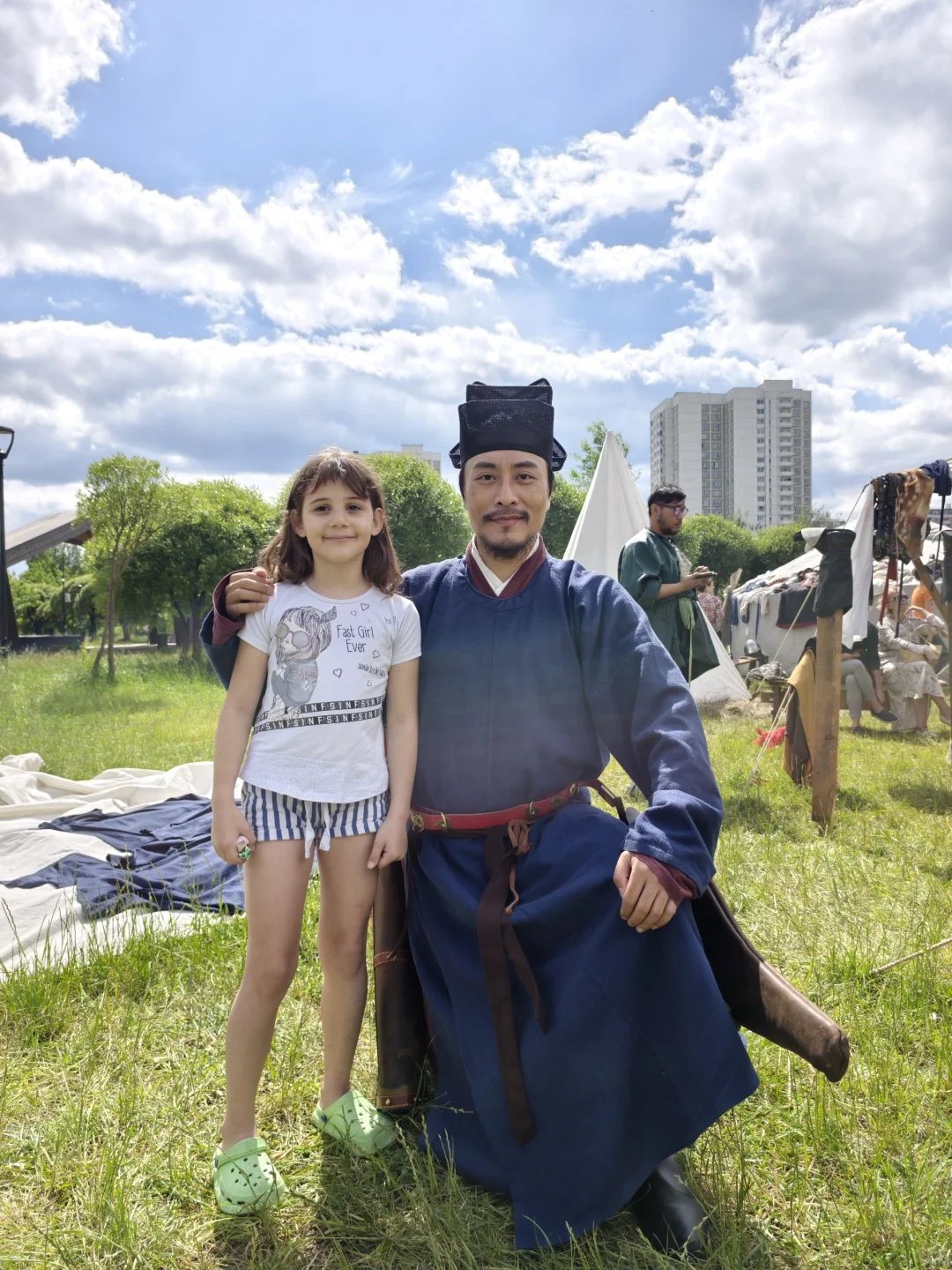 中国人在俄罗斯参加历史重演文化活动