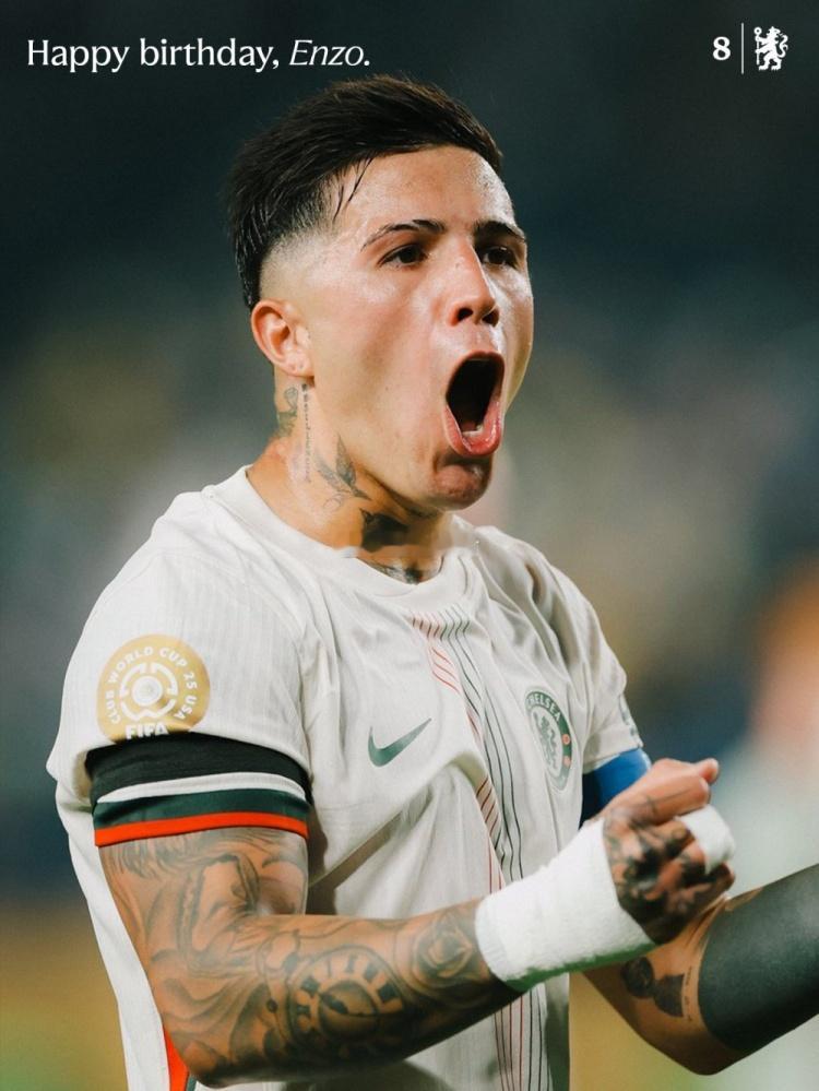 切尔西祝恩佐25岁生日快乐，球员加盟以来出战145场24球26助切尔西 1月17