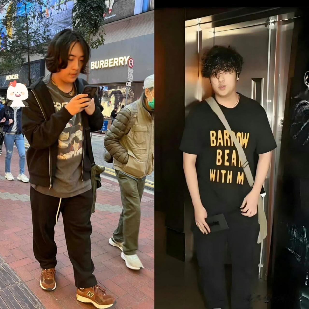 费曼怎么长成这样了！最近吴镇宇儿子又上热搜了，16岁的费曼留着长发，身材发福明显