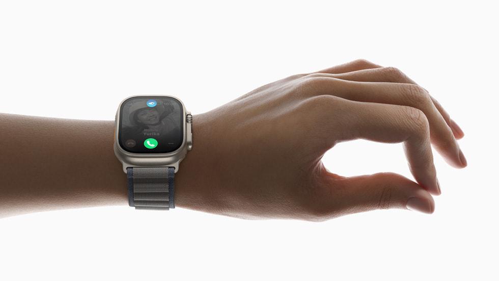 「双指互点两下手势」这功能看来只给 Apple Watch Series 9 和